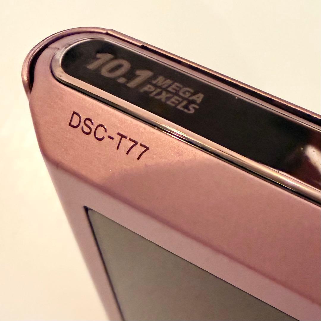 SONY Cyber-shot DSC-T77 コンパクトデジカメ　ピンク