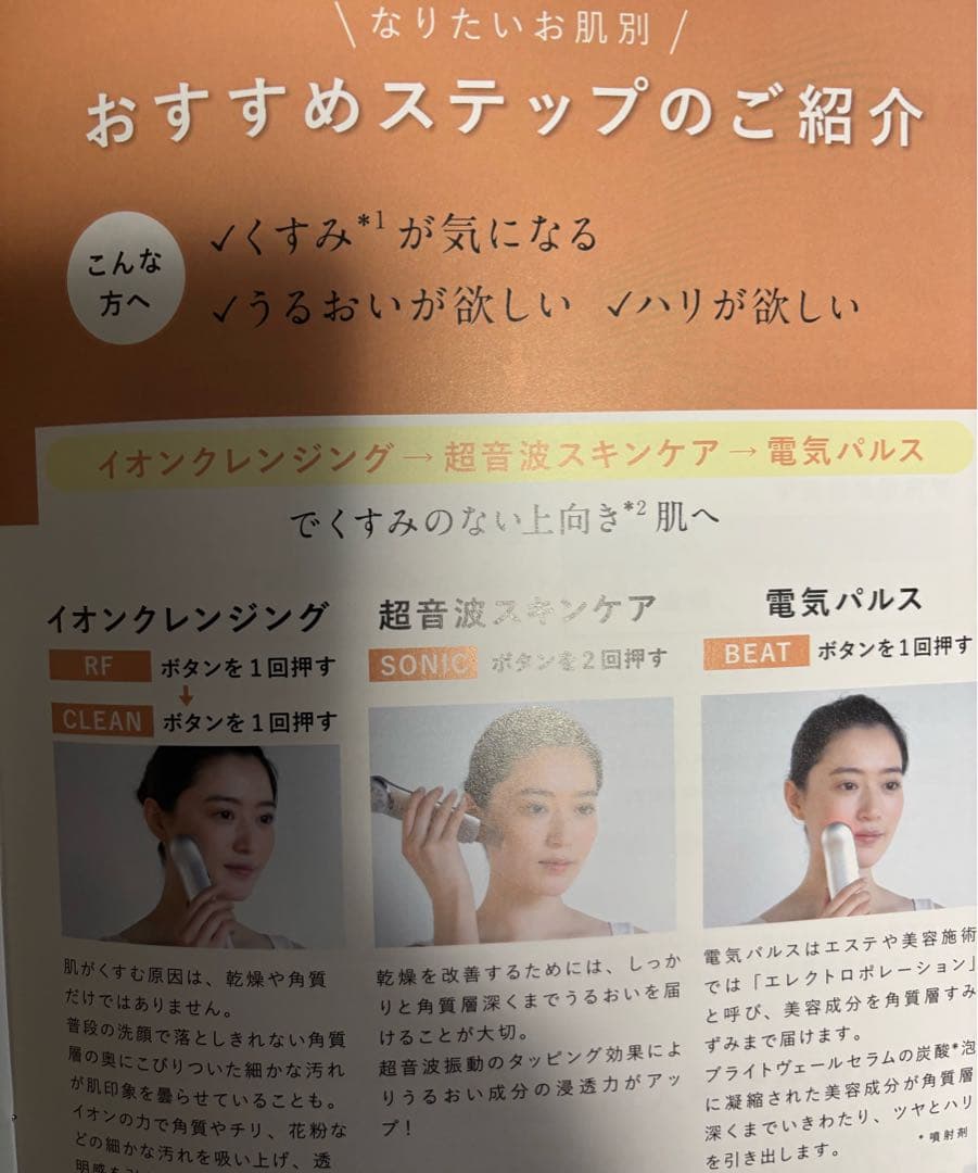 未開封！【１台6役！】メリフ　美顔器　トータルフェイシャルプラス
