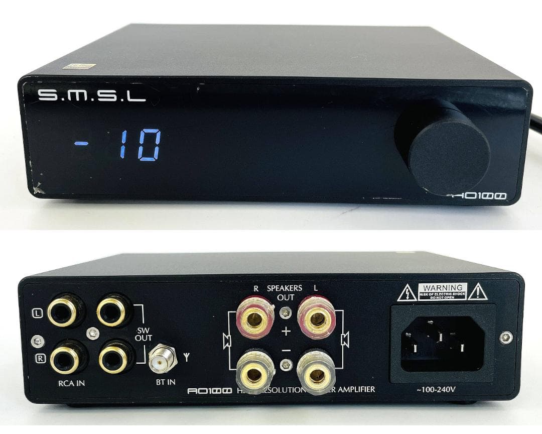 SMSL AO100 Bluetooth 5.0 パワーアンプ クラス Dアンプ
