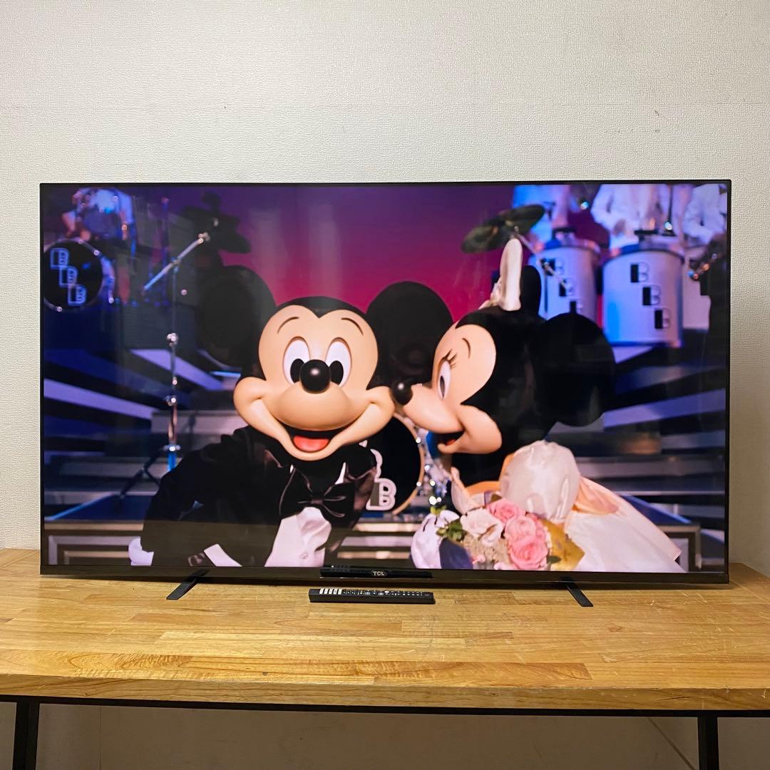 TCL 65V型 4K 液晶テレビ スマートテレビ 65P8S 動画配信アプリ○