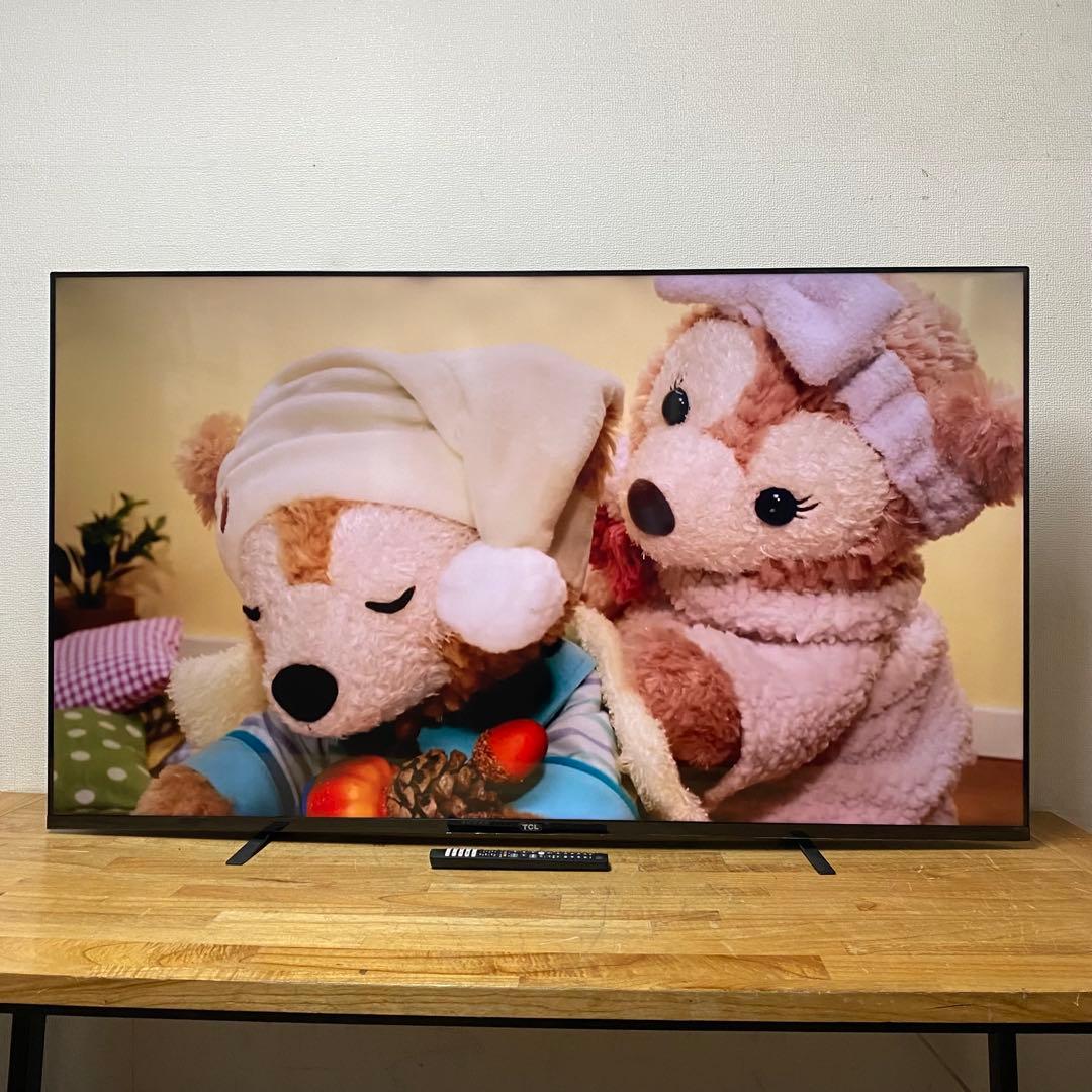 TCL 65V型 4K 液晶テレビ スマートテレビ 65P8S 動画配信アプリ○