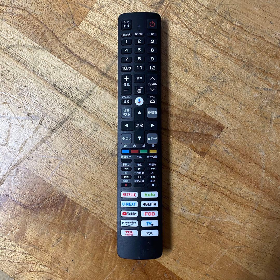 TCL 65V型 4K 液晶テレビ スマートテレビ 65P8S 動画配信アプリ○