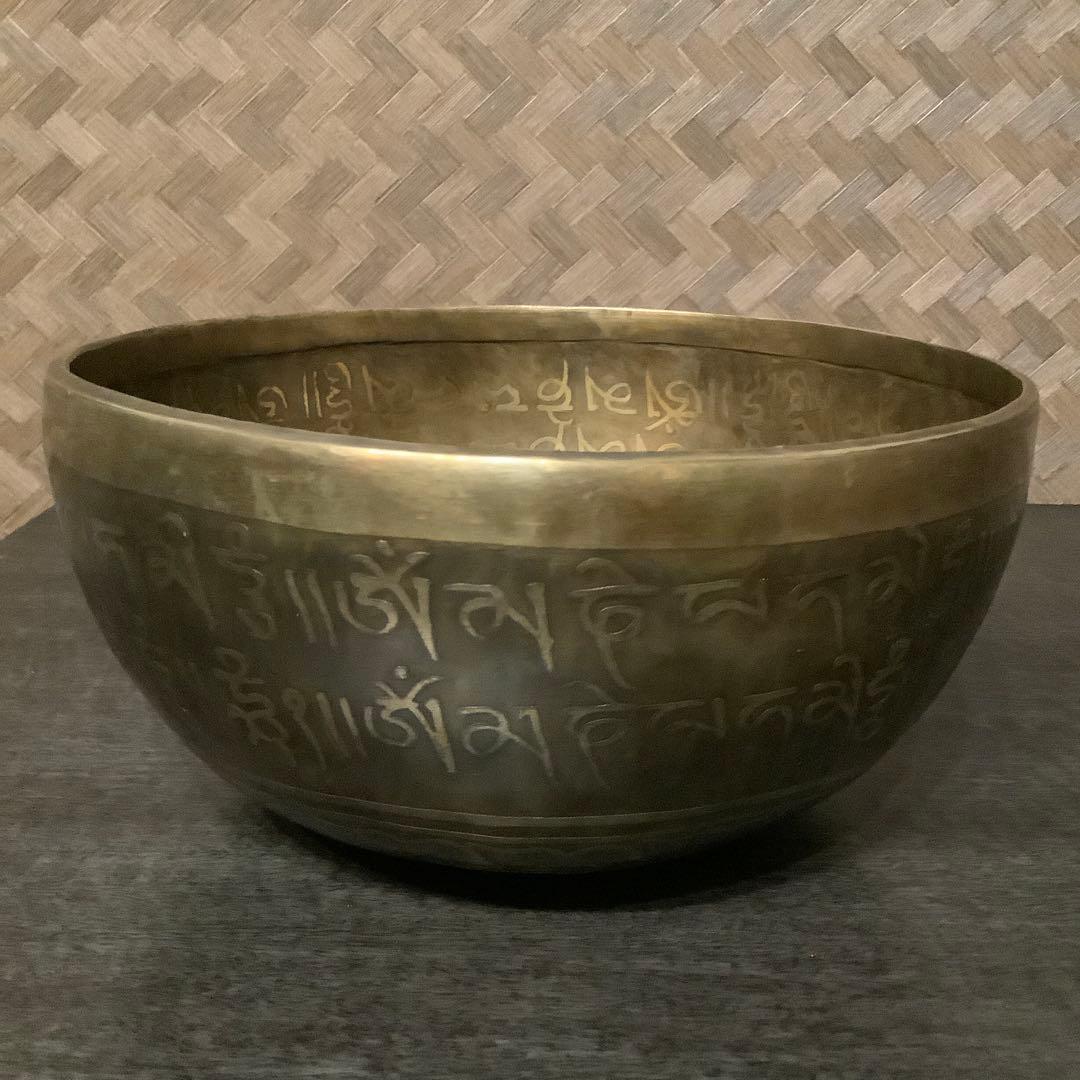 no11 チベット産 シンギングボウル 新品 チベタンボウル 22cm