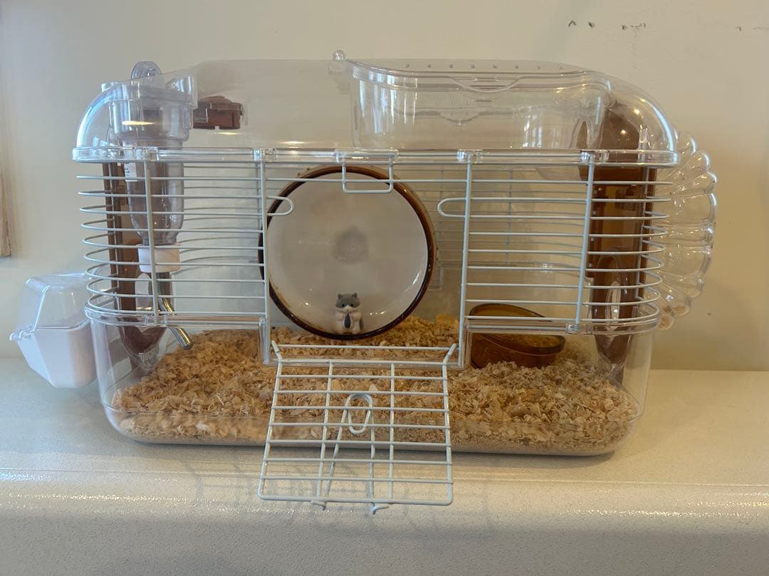 ハムスター用透明プラスチックケージ
