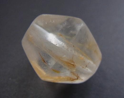 ★X1208★アンティーク　カット　水晶　特大ビーズ　14面取り