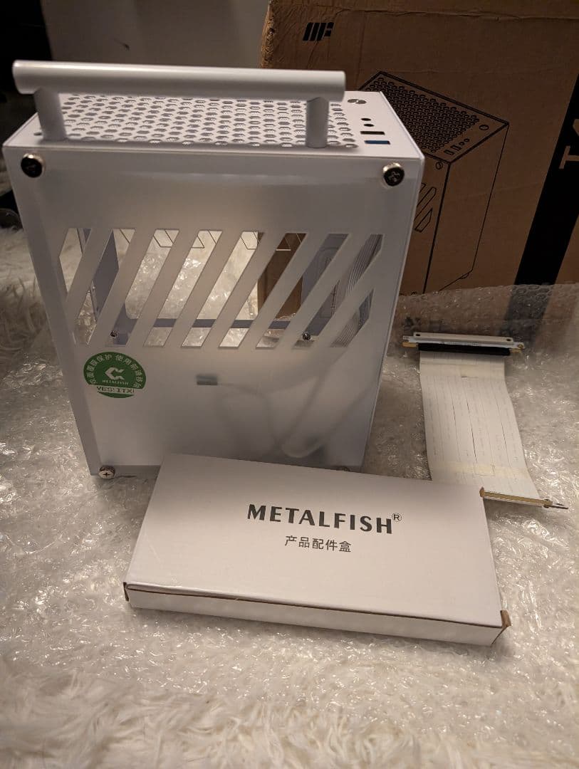 LFISH ホワイト PCケース t40 mini itx