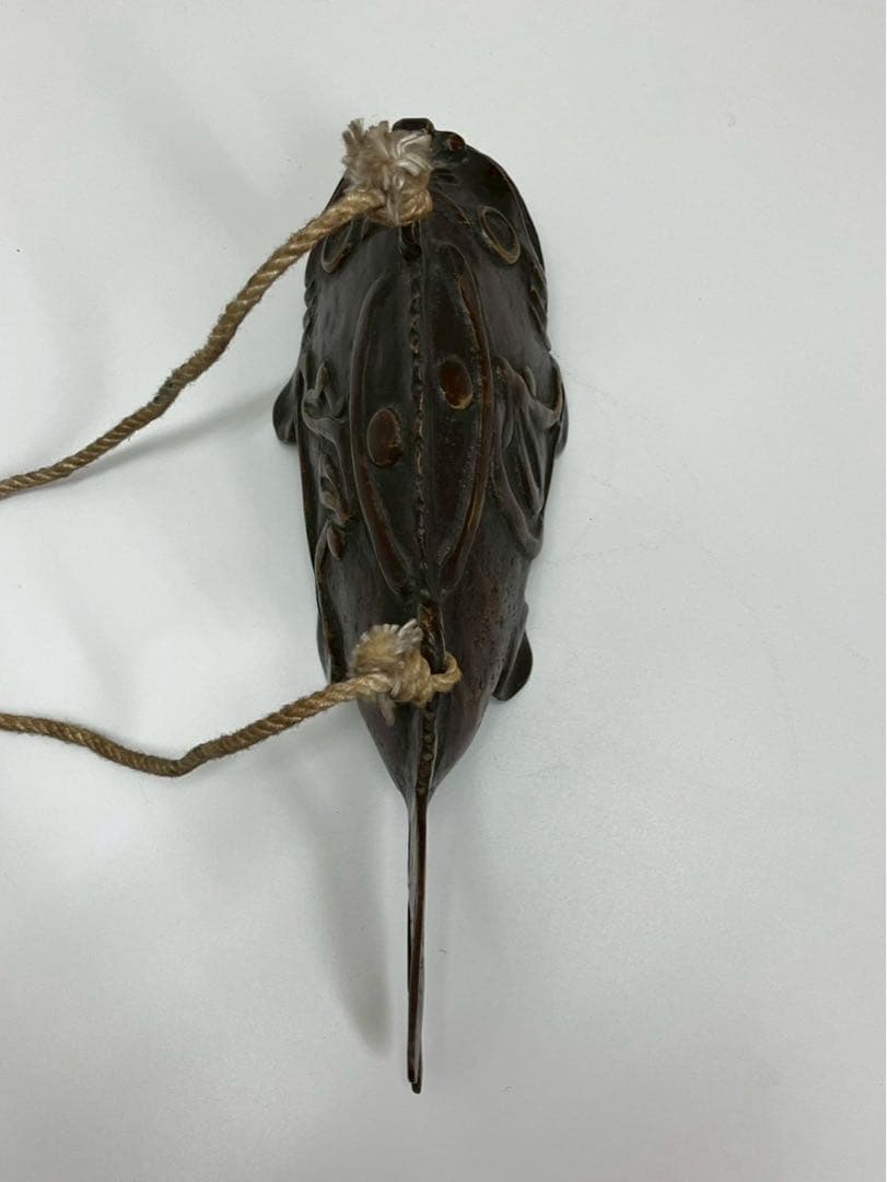 魚鼓 銅製 仏具 魚型 打楽器 吊り下げ式 寺院用 仏教法具