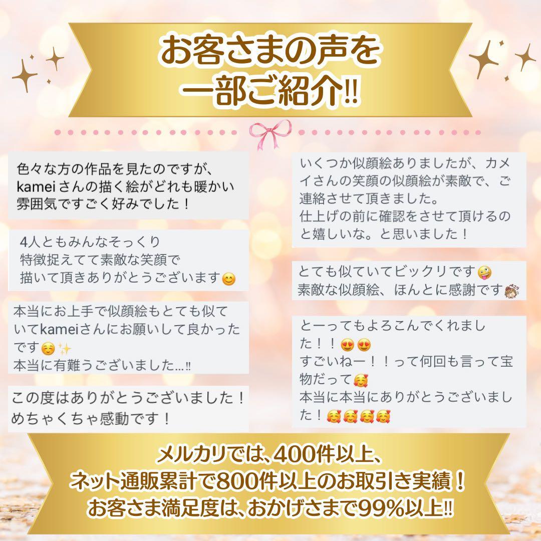 似顔絵オーダー　結婚祝い　誕生日　記念日　新築・引っ越し祝い　退職祝い