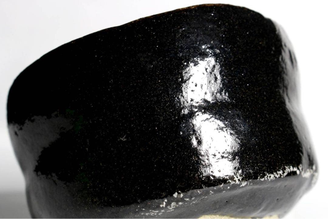 J1-5 古美術品 永興明道 黒茶碗 11.5cm 抹茶椀 茶道具