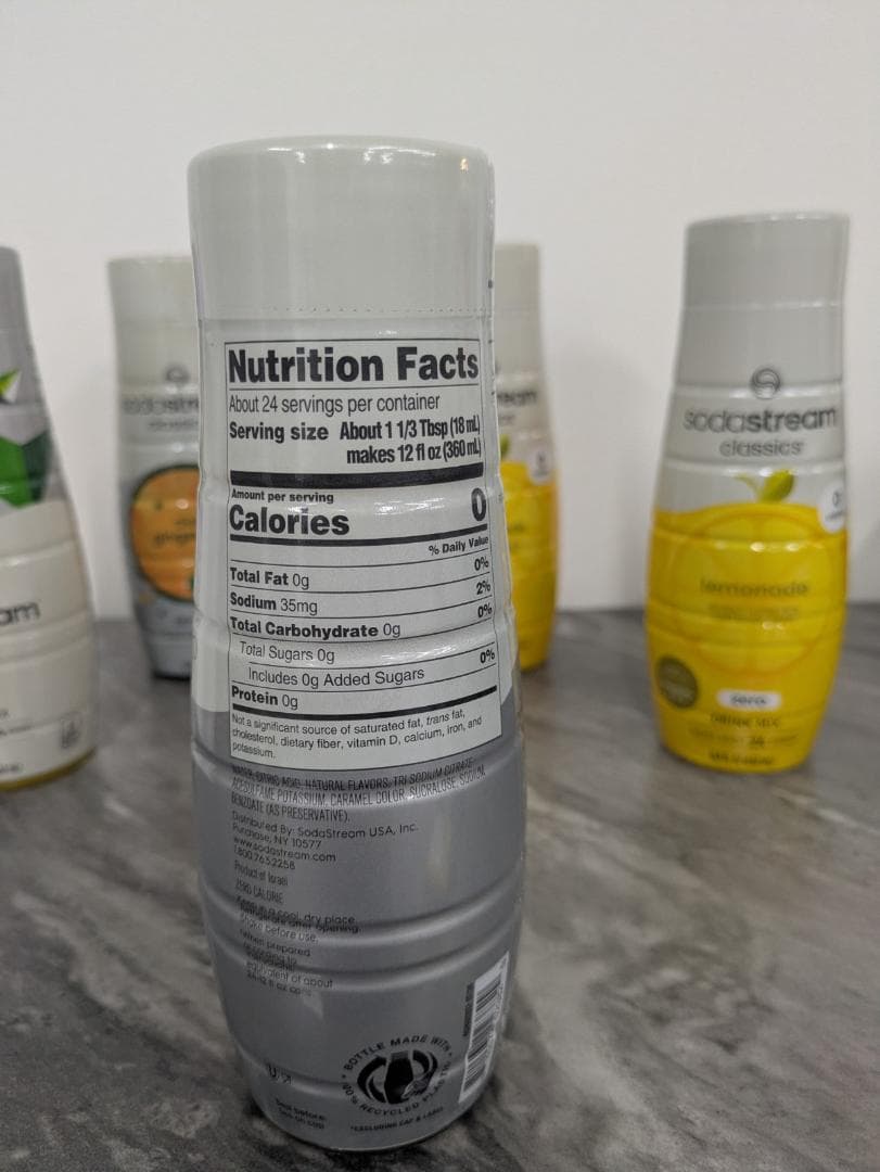 SodaStream ドリンクシロップ　5本セット