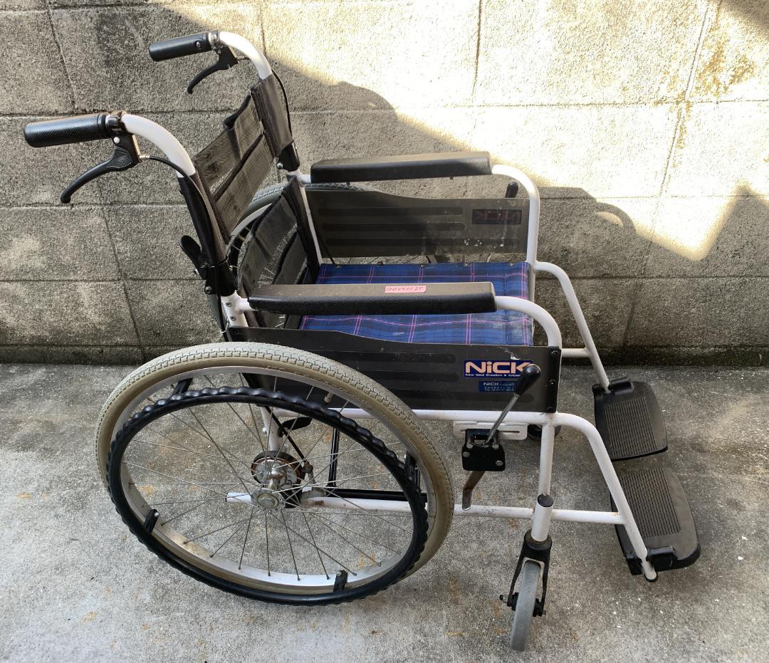 【H】 Nick 車椅子 車いす 自走用 現状 折りたたみ 25112204