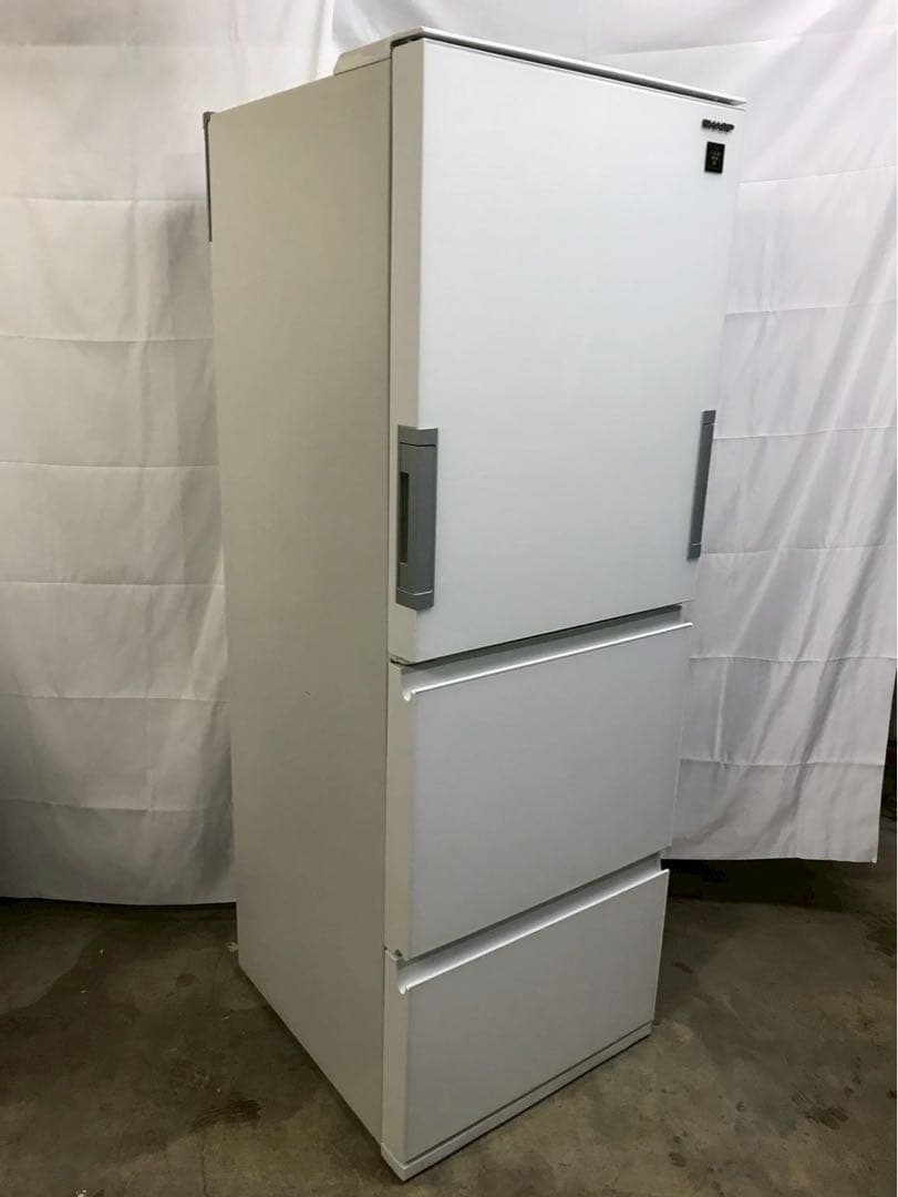 SHARP 3ドア冷蔵庫 SJ-GW36D 2018年製 356L 両開き