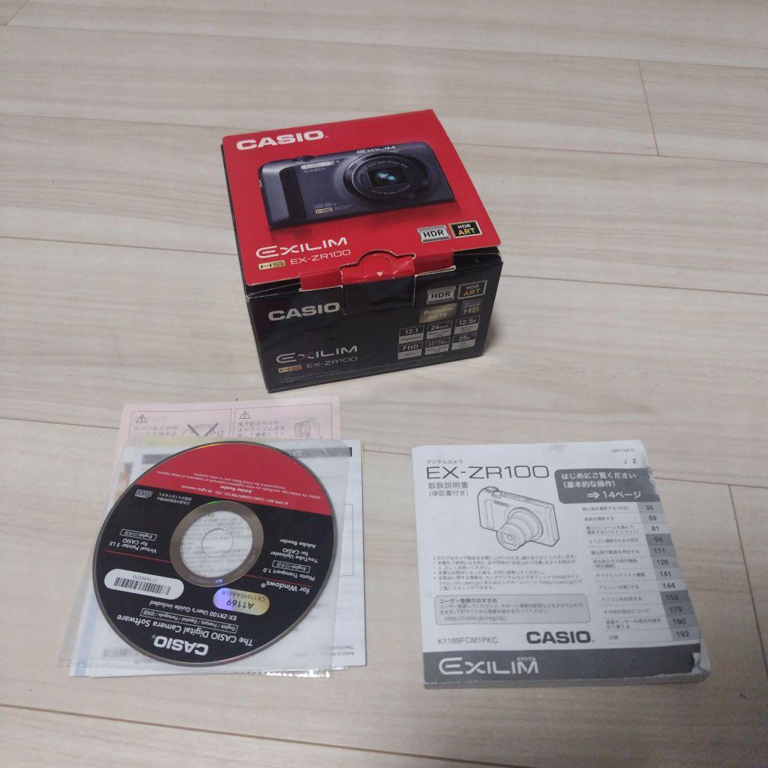 ジャンク品　CASIO EXILIM EX-ZR100 コンパクトデジカメ