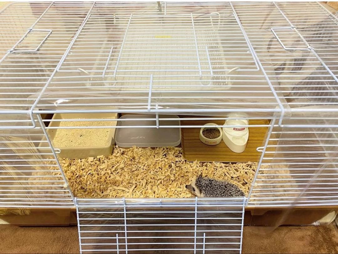 【美品】ハリネズミ飼育セット一式　シャトルマルチ85ルーミィ暖突M他