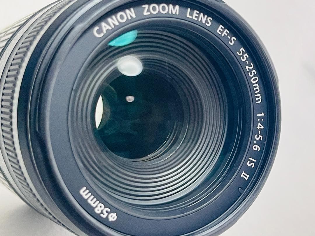 美品☘️キャノン EF-S 55-250mm 4-5.6 IS II 望遠レンズ