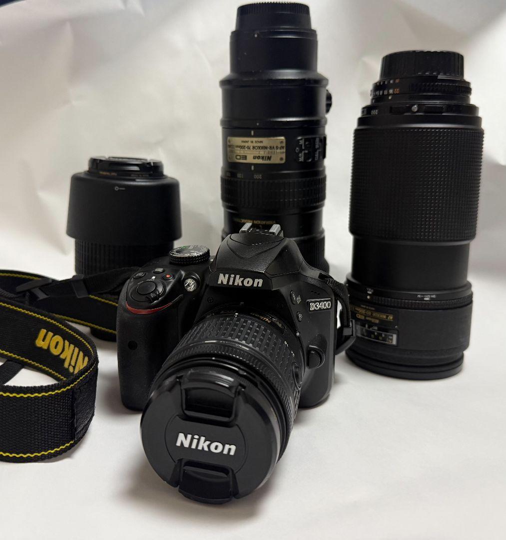 nikon d3400本体レンズセット