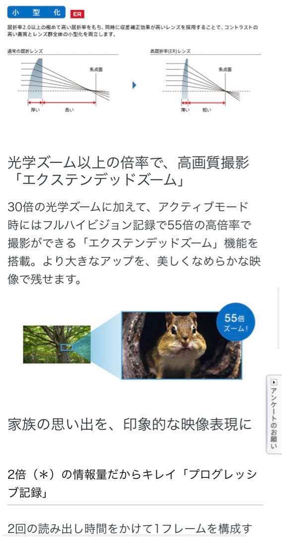 SONY HAR-CX270V ビデオカメラ
