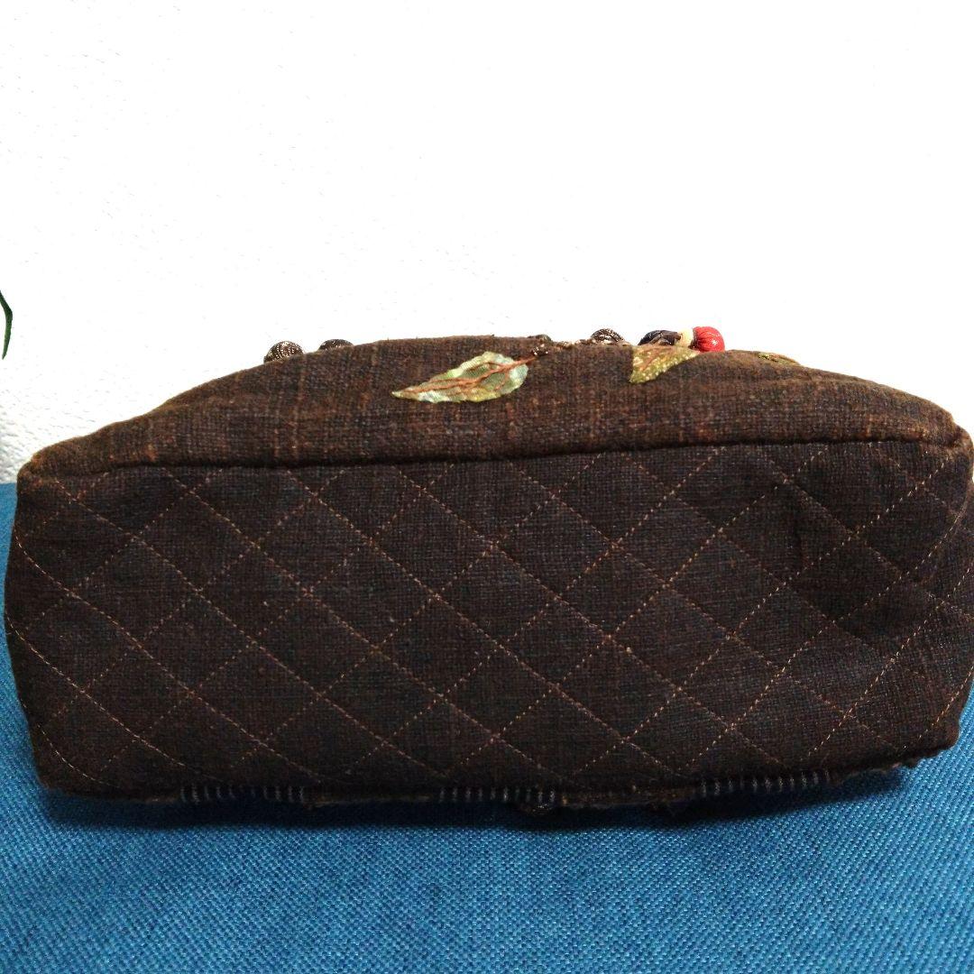 【新品未使用】パッチワークデザイン ハンドバッグ　ハンドメイド