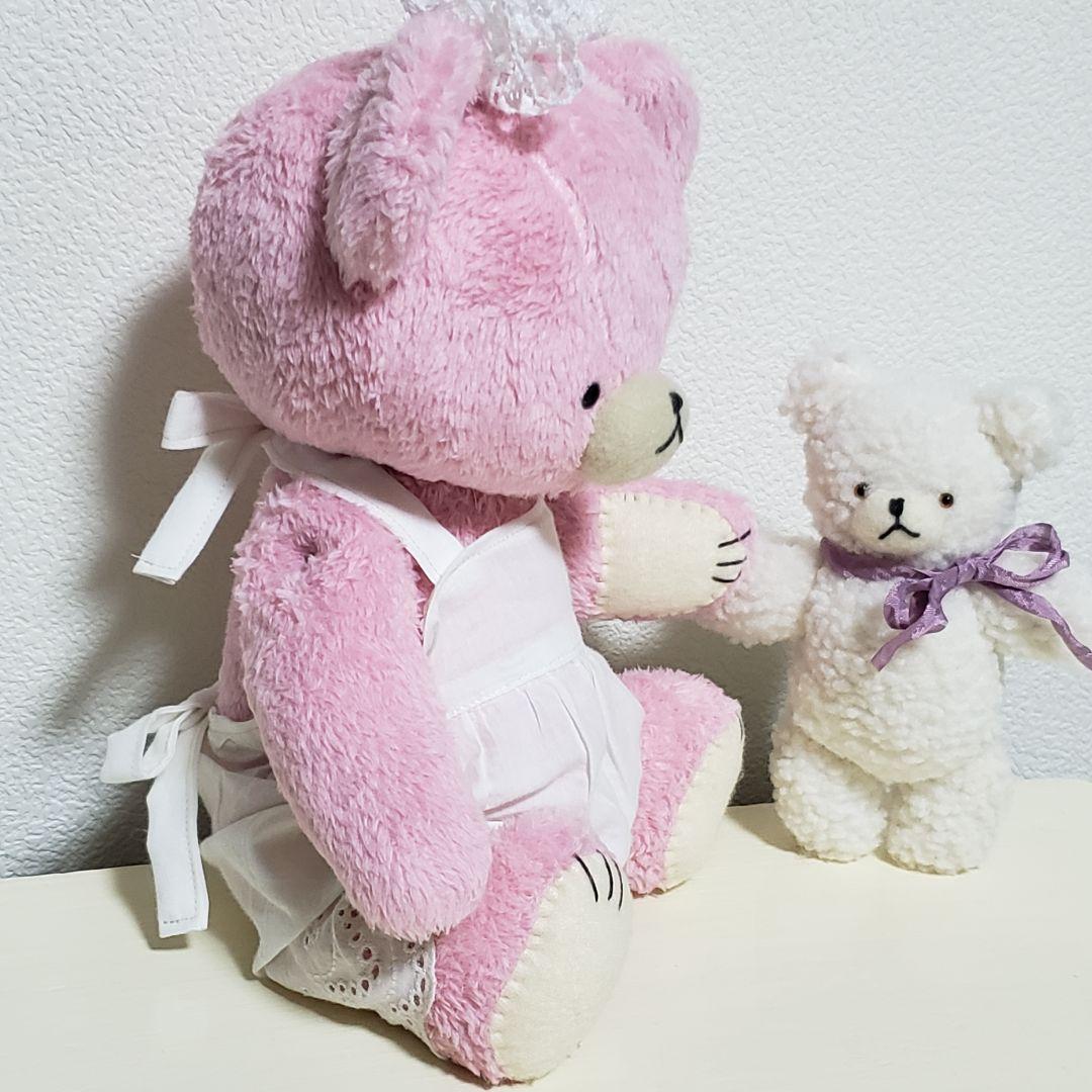 No.596 テディベア　ピンク×シロクマちゃん