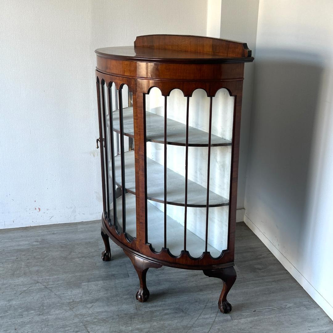 イギリス アンティーク家具 ディスプレイ キャビネット 1930年頃 001B