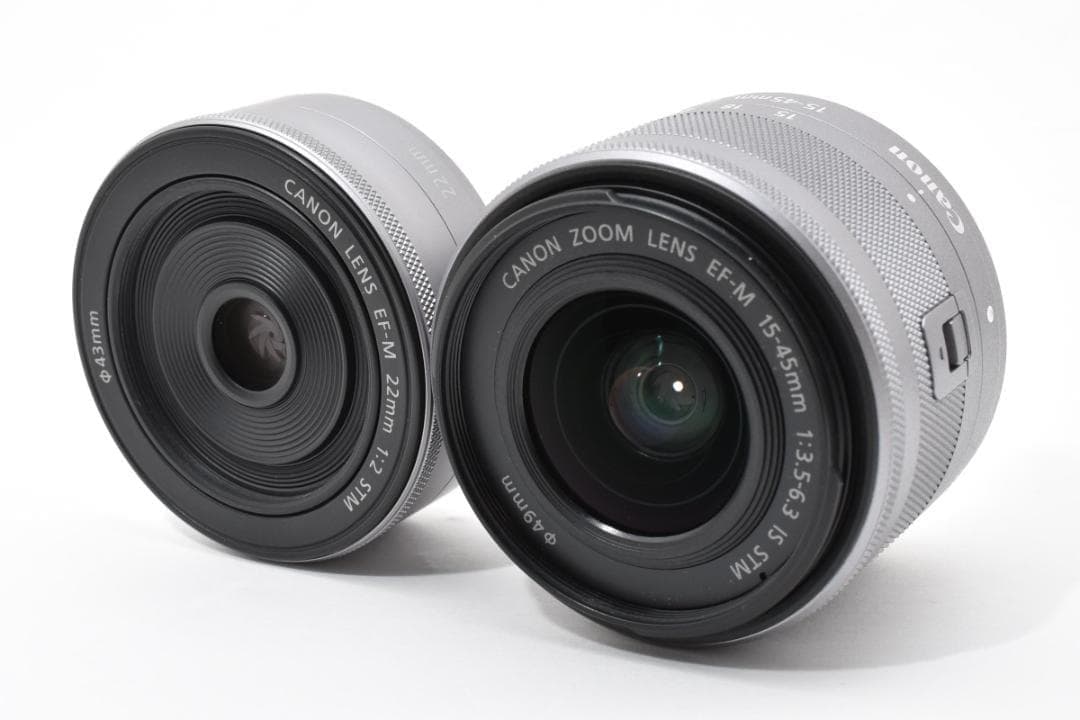 ✨人気機種✨Canon EOS Kiss M2 ホワイト ダブルレンズ