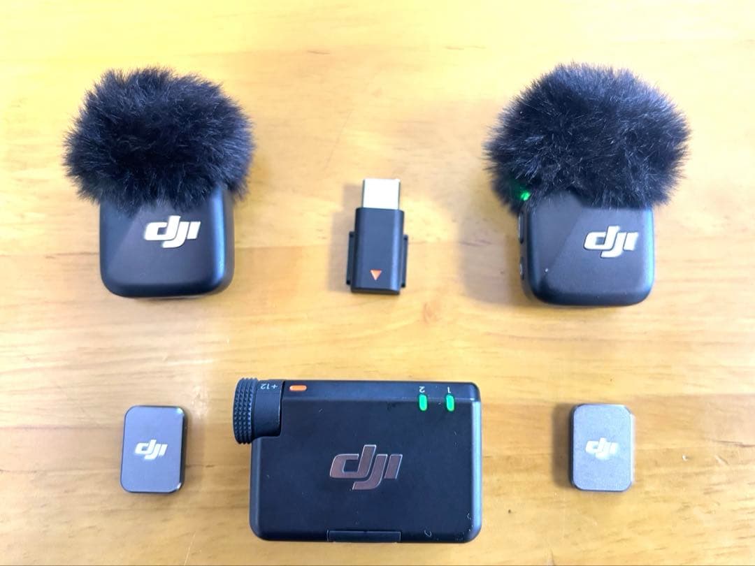 DJI Mic Mini ワイヤレスマイクロフォン【使用２回】