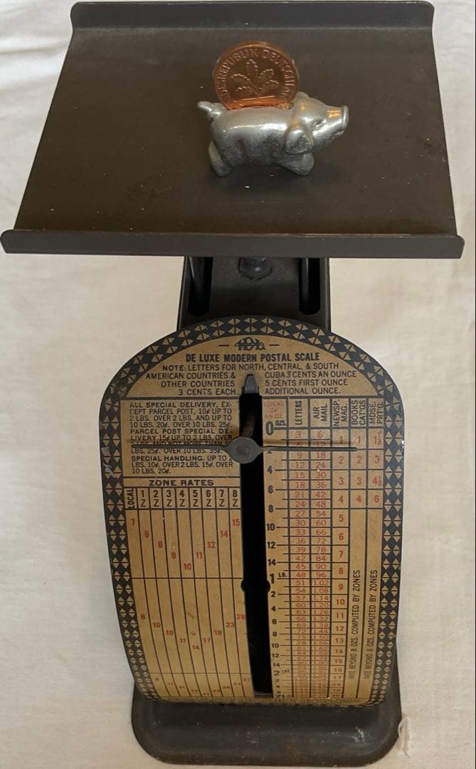 1930年代 米国郵便秤 アールデコ 可動品 アンティーク