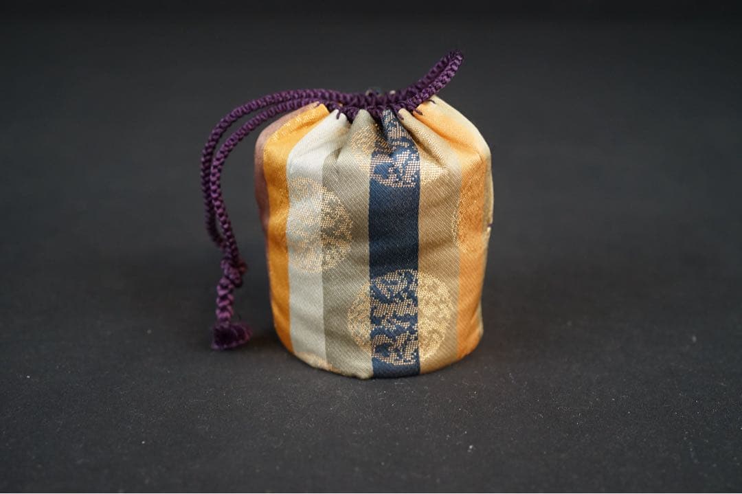 茶道具 本桑 和巾棗 中次 茶器 茶入 内金箔張 薄器 棗 和巾 薄茶器 裏千家