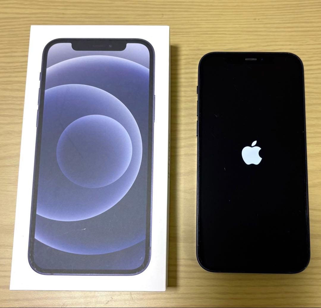 Apple iPhone 12 本体　ブラック　64GB バッテリー79%
