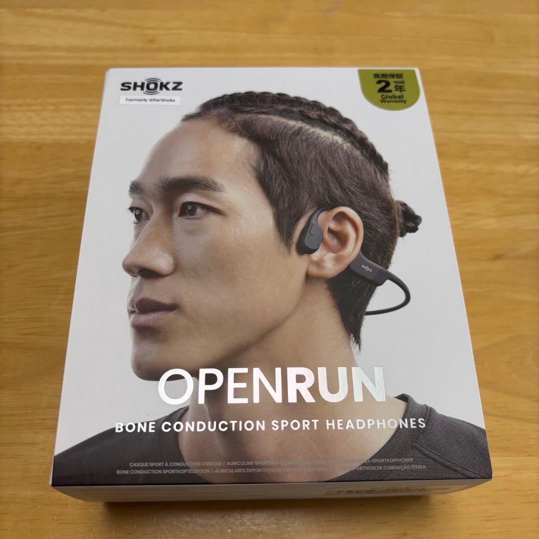 SHOKZ OpenRun S803 ブラック 骨伝導イヤホン 中古