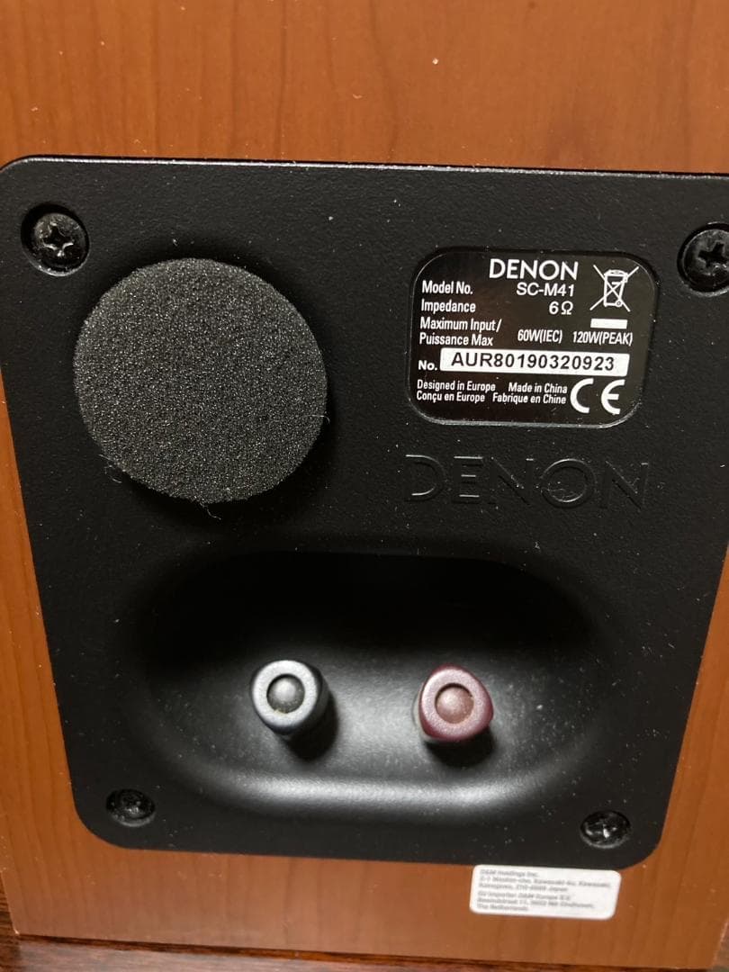 DENON スピーカー 　SC-M41 チェリー