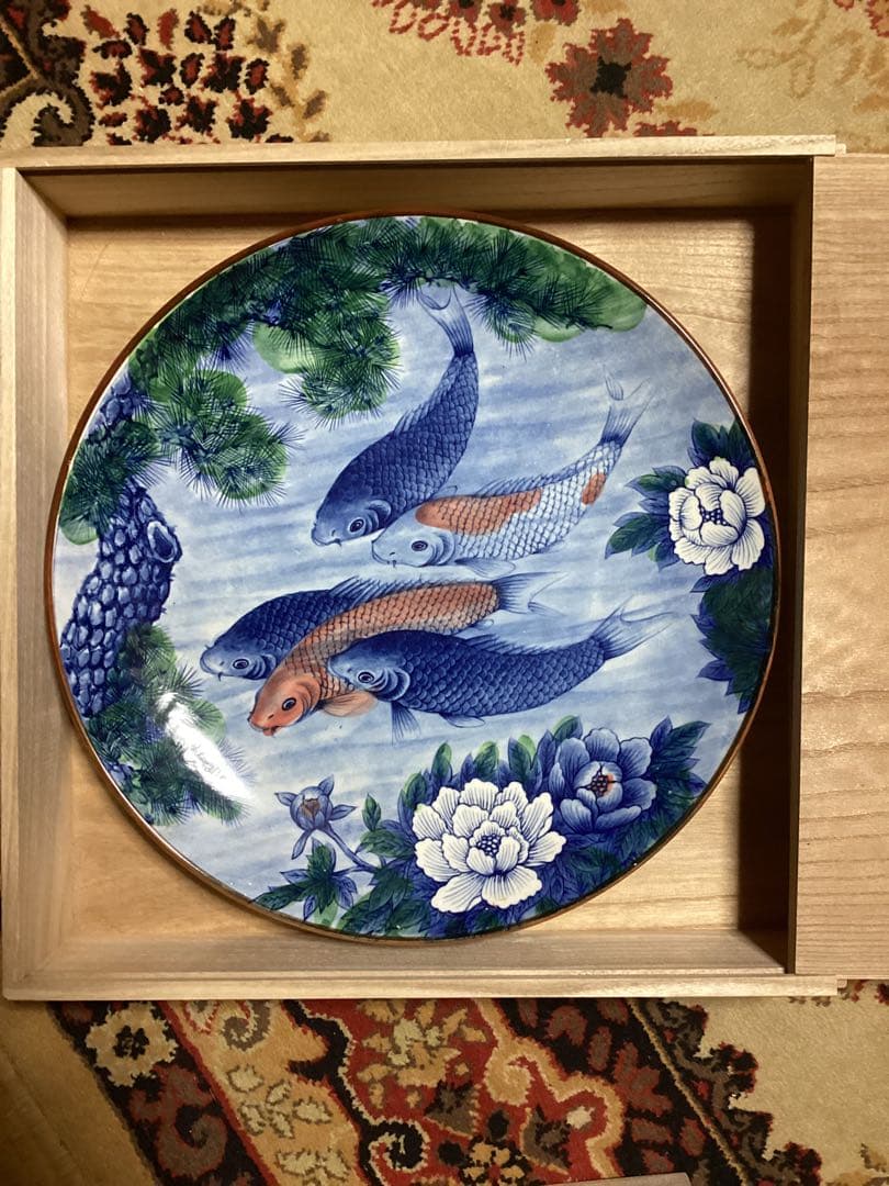 骨董古美術蔵出し大皿作家者41.5cm幅