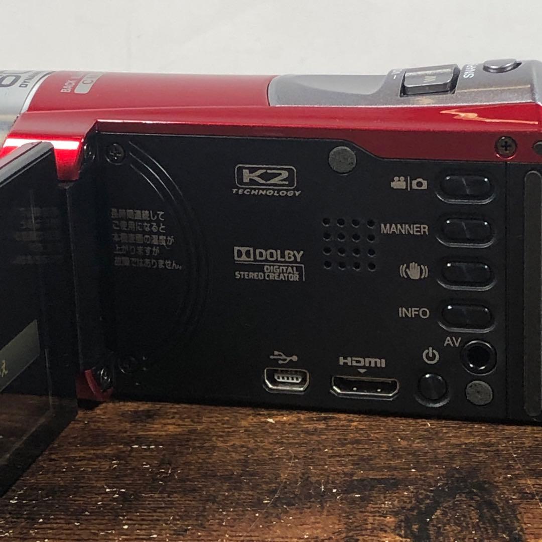 動作確認済 JVC Everio GZ-E320 レッド
