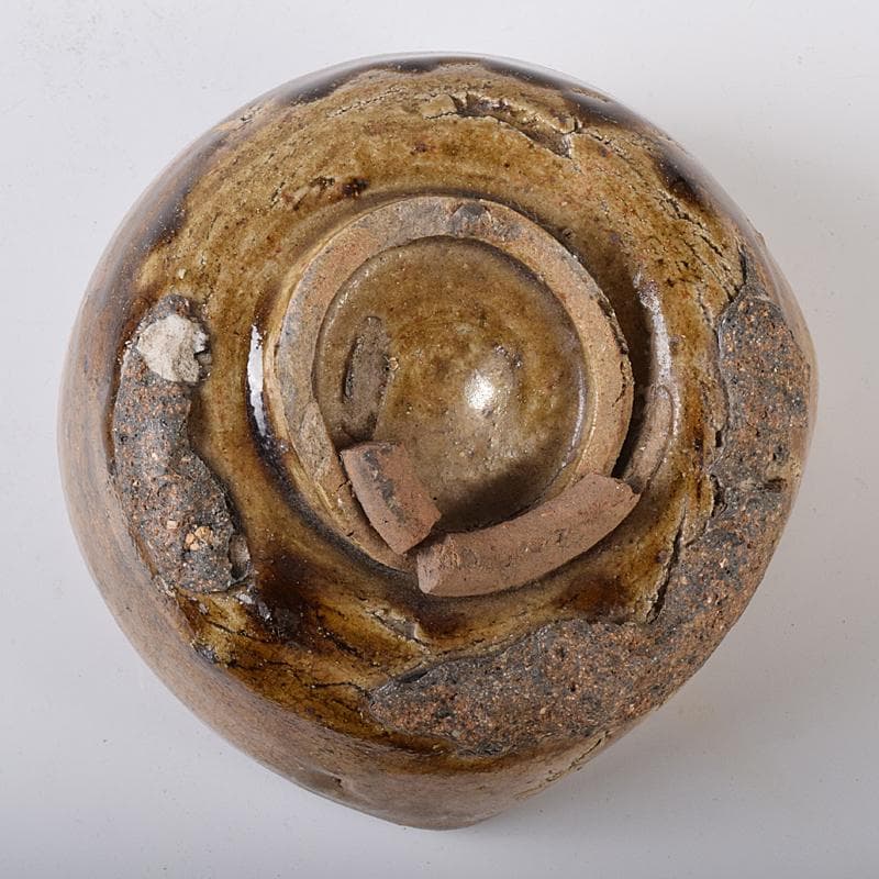 茶道具　尾張藩隠し窯　尾呂焼　茶碗　時代箱付　M　R8179