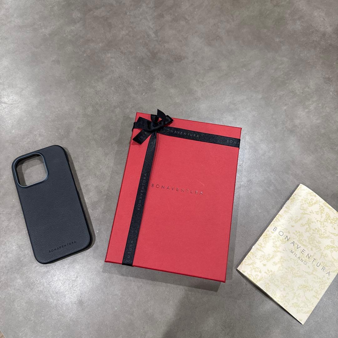 BONAVENTURA レザー iPhone 16PROケース ブラック