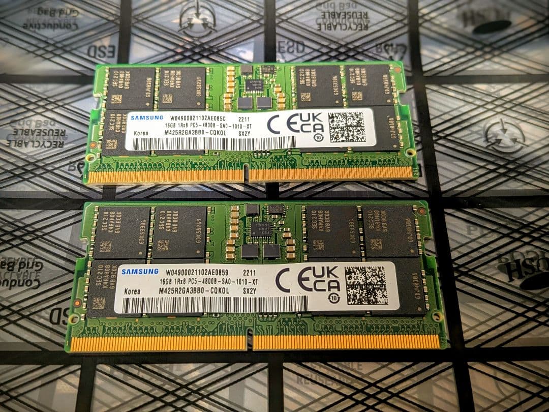【動作確認済】DDR5-4800 32GB(16GB×2)