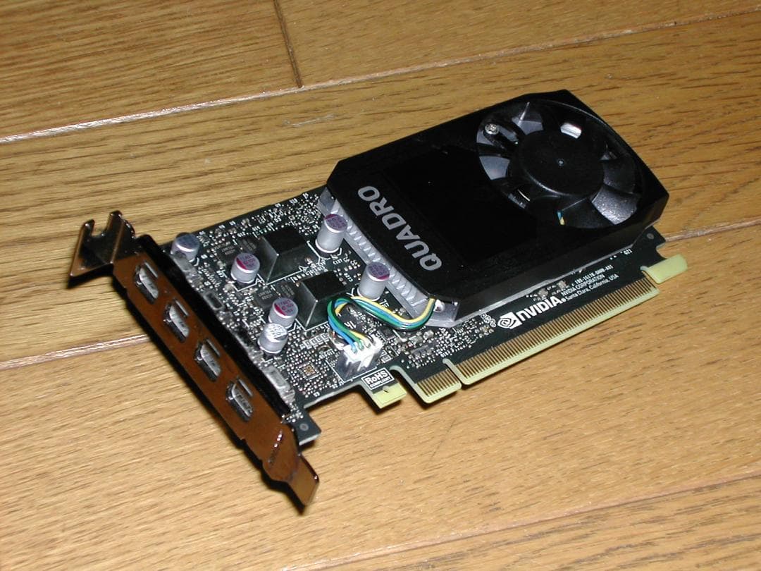 Quadro P1000　ロープロファイルグラボ