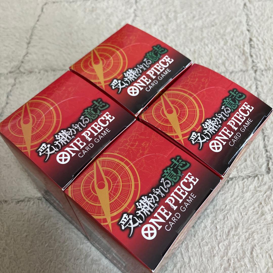 ワンピース カードゲーム 受け継がれる意志 4BOX テープ付き 未開封