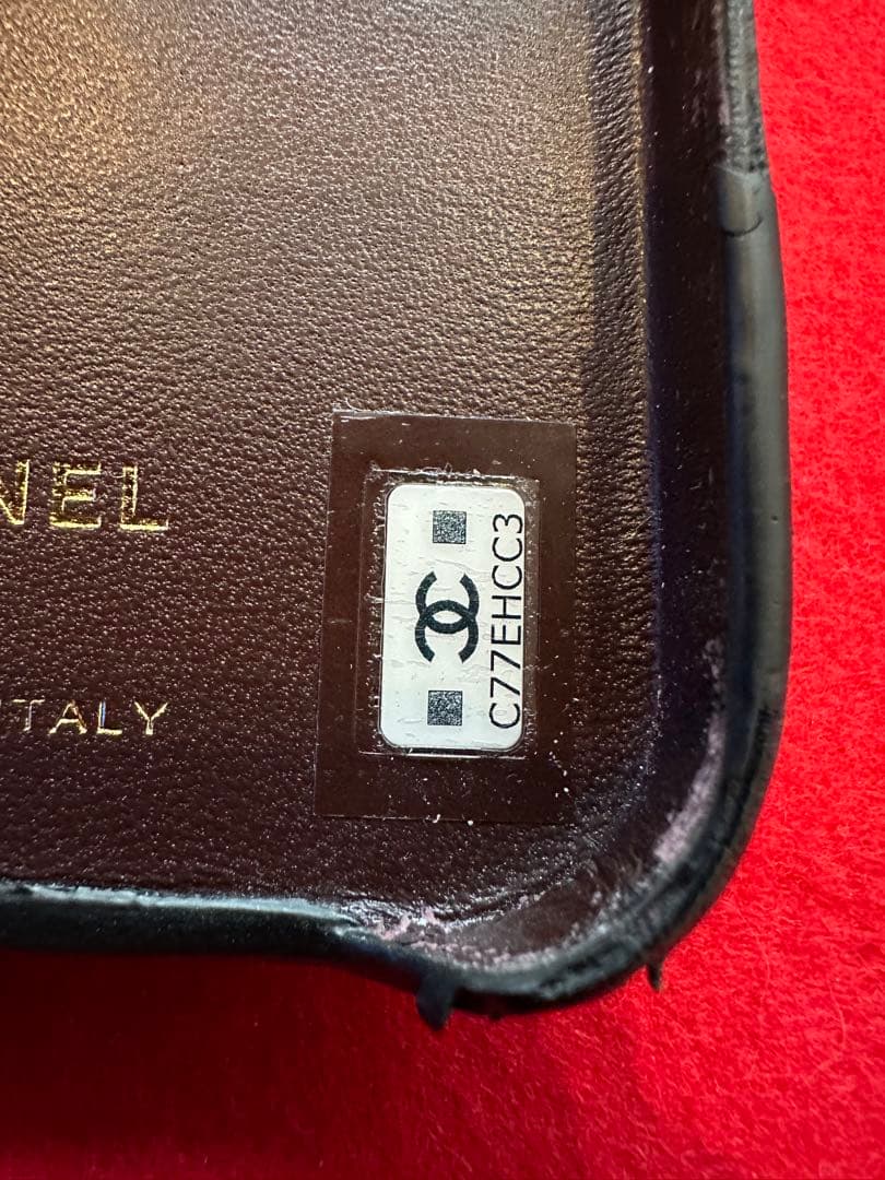 CHANEL正規品✴︎スマホケース14Proブラック