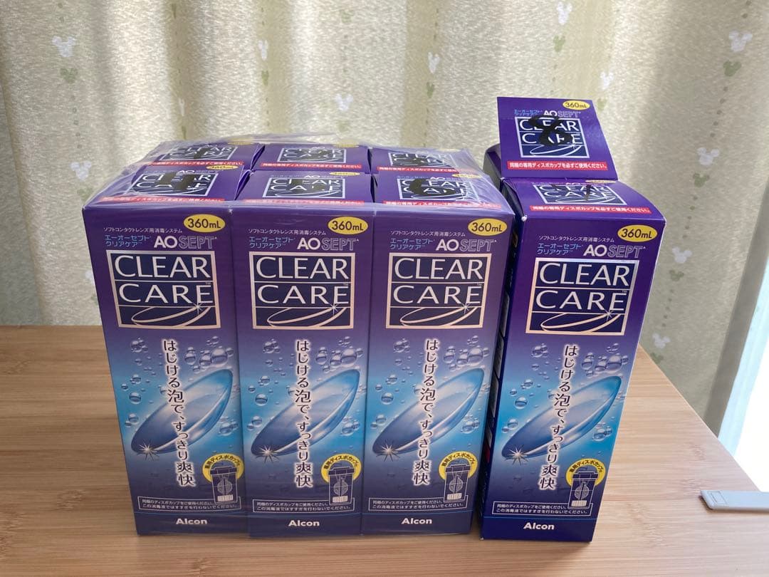 AOセプトクリアケア コンタクトレンズ洗浄液 360ml 8本