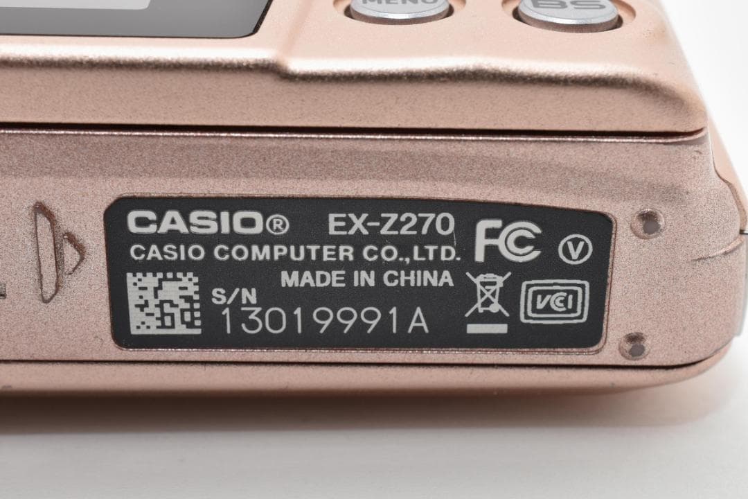 《 美品 》カシオ　CASIO EXILIM EX-Z270 ピンク　動作OK