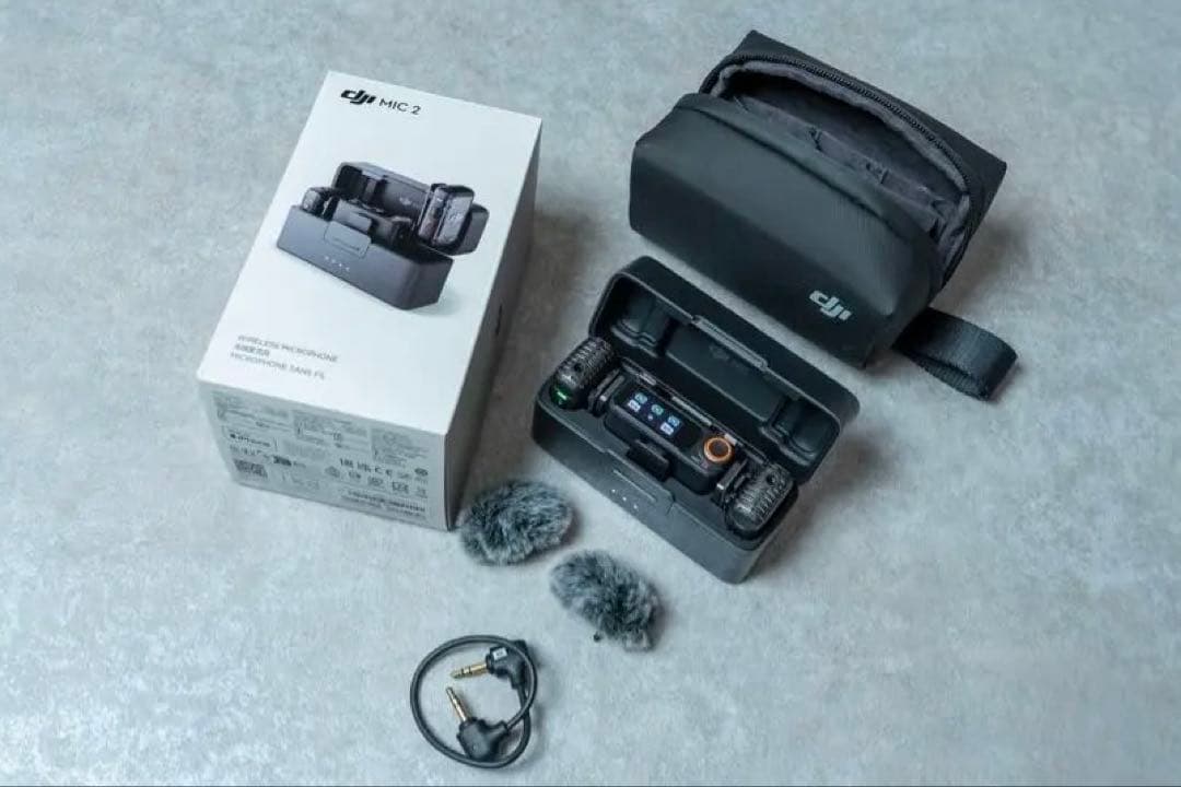 新品未使用●開封のみ！DJI Mic2●3M保護ステッカー装着済み！充電ケース付