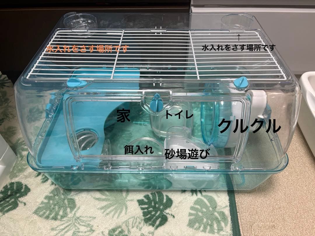 ルーミィ ブルー ハムスター用ケージとフードセット