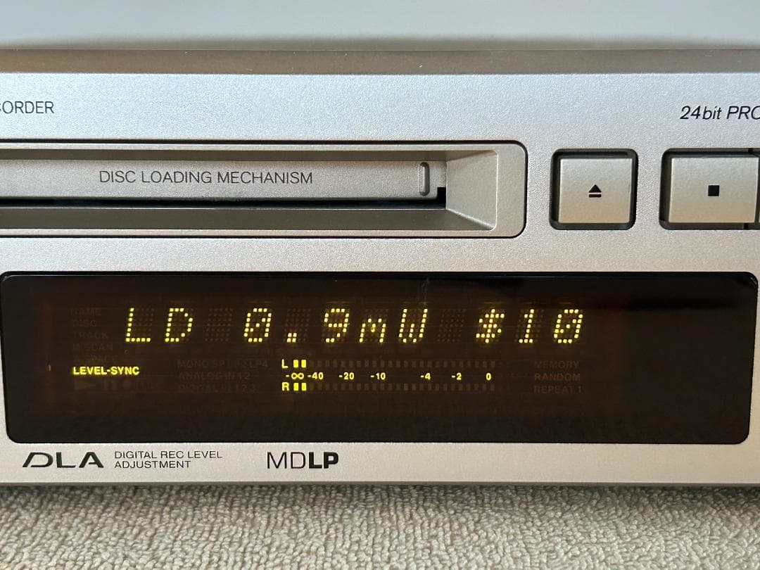ONKYO オンキョー　MD-105TX　MDレコーダー　中古整備、動作確認済