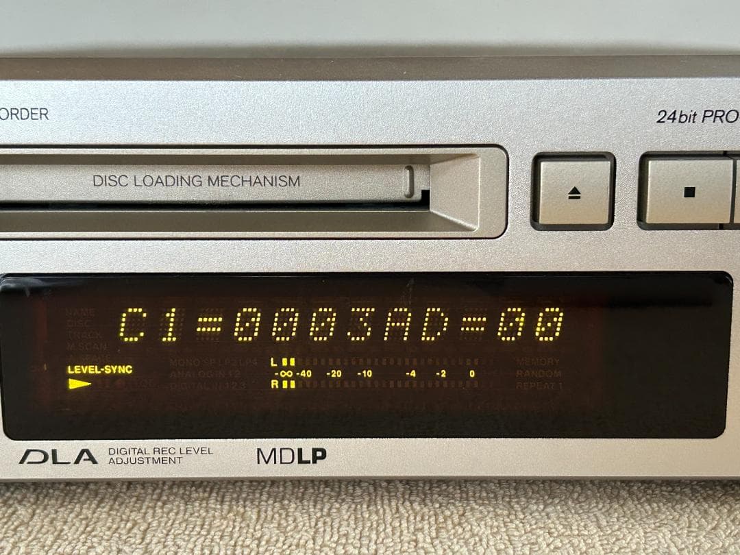 ONKYO オンキョー　MD-105TX　MDレコーダー　中古整備、動作確認済
